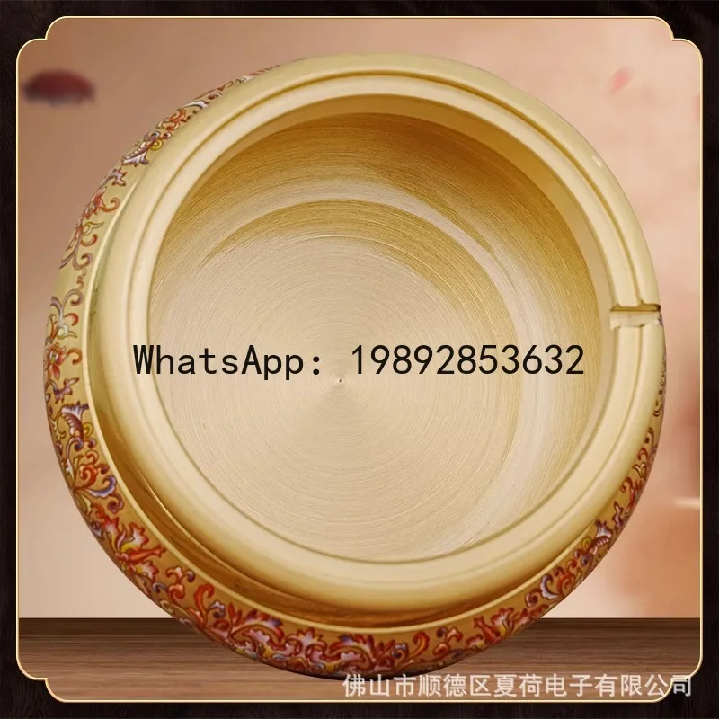 

P4-3 pure copper enamel color butter lamp Buddha front long light supply God of Wealth Buddha lamp