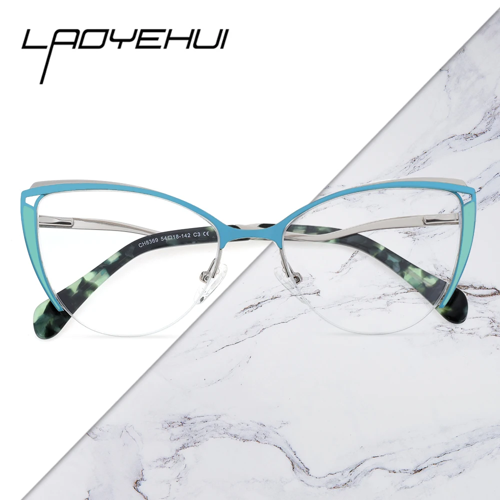 

Cat Eye Glasses Frame Women Eyeglasses Frames Retro Eyewear Fashion Prescription Optical Anti Blue Light Reading Glasses 2022