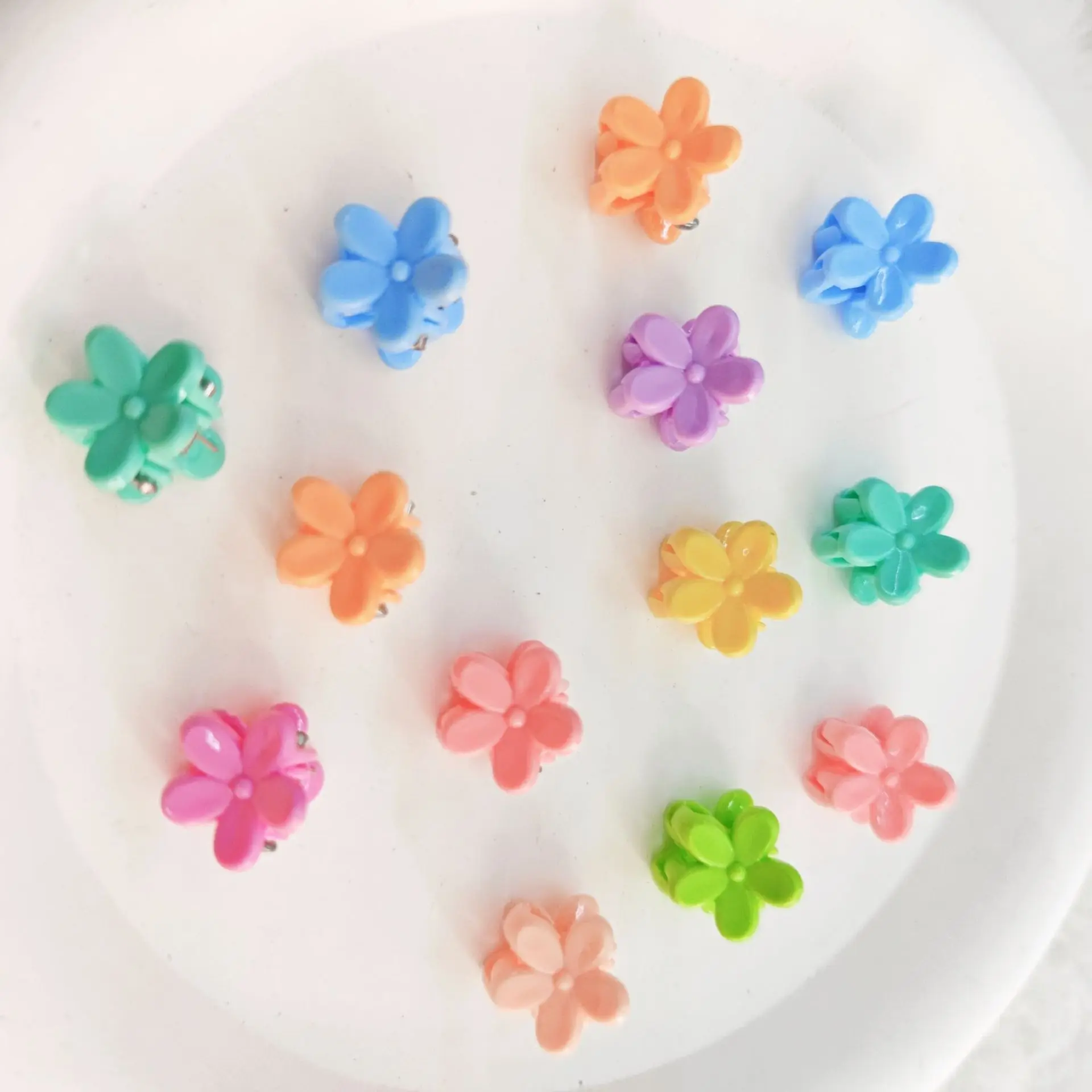 30-50PCS Modische Nette Kinder Haar Greifen Clip Weibliche Seite Clip Nette Prinzessin Haar Karte Schmuck Kopf Blume mini Kleine Haar – Detail 3