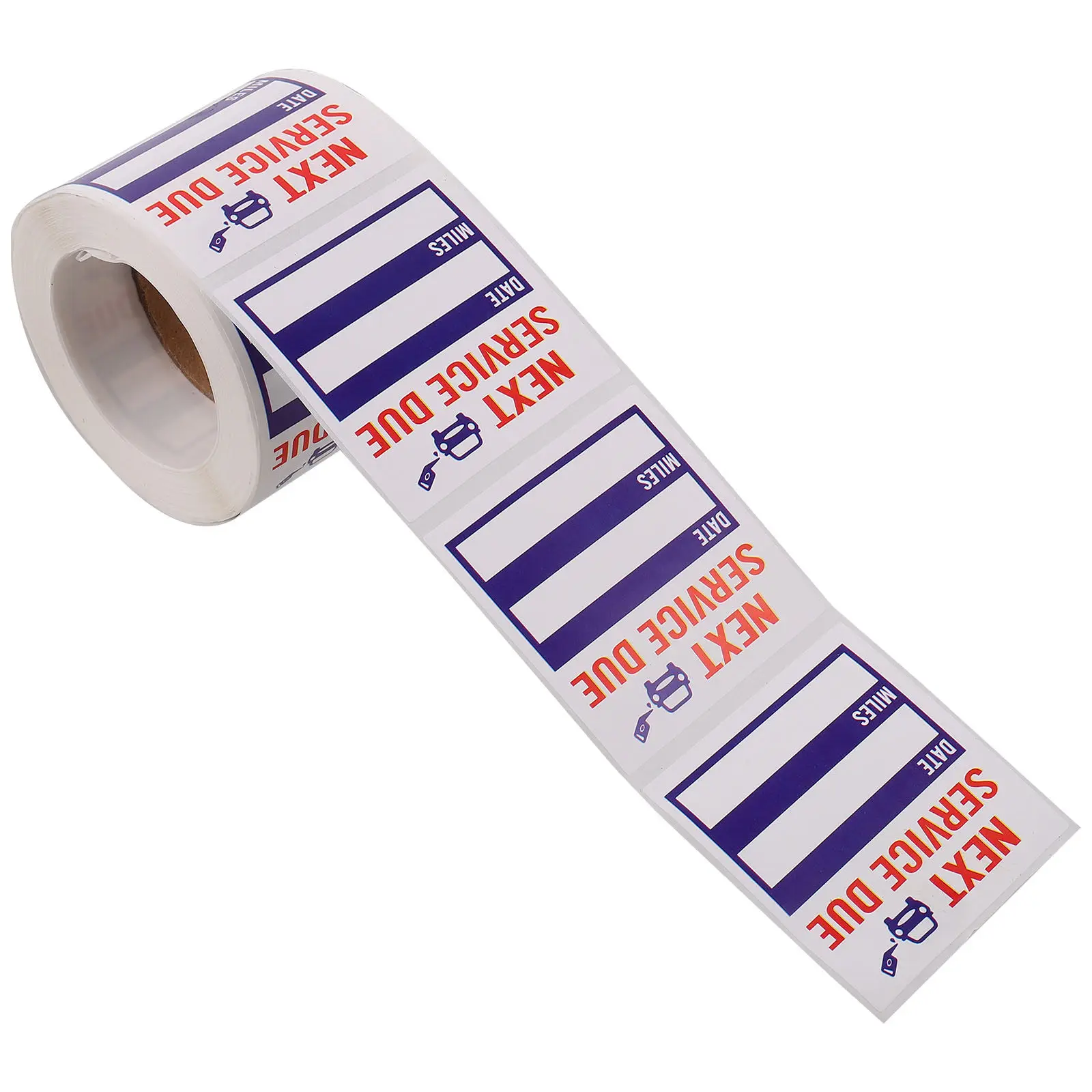 

1 Roll Oil Change Service Sticker Strong Adhesive Car Maintenance Reminder Label Water Resistant Removable for Auto Repair