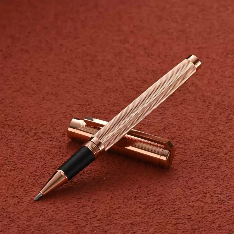 Metal Business Siging Pen Rollerball Gel Pen Smooth to Write Refillable Business Writing Pen for Wedding Hotel Reception