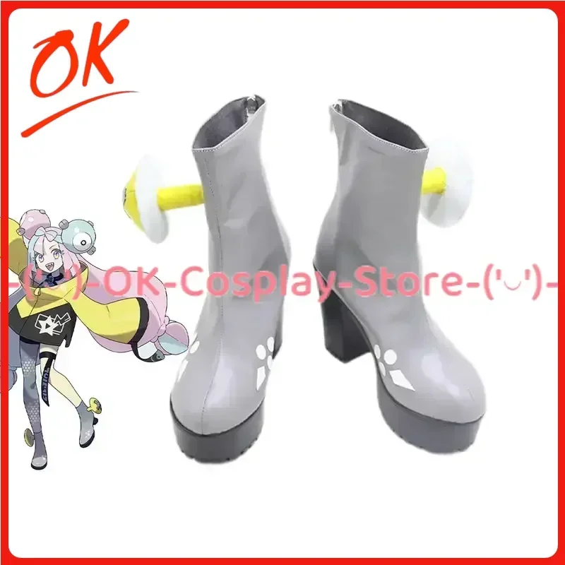 

[На заказ] Алая и фиолетовая обувь для косплея, аниме-игра, костюм для ролевых игр, реквизит, Хэллоуин, карнавал, праздничная вечеринка, ботинки из искусственной кожи