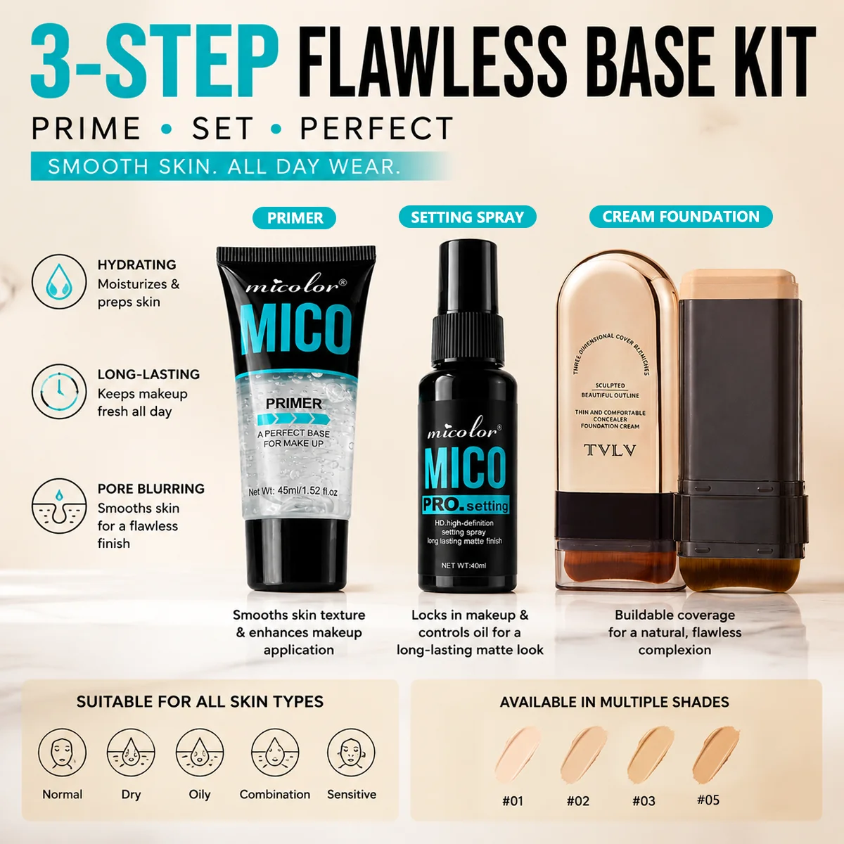 Set Palet Rias Wajah 4 in 1, 6 - Eyeshadow Palette ulasan dan harga