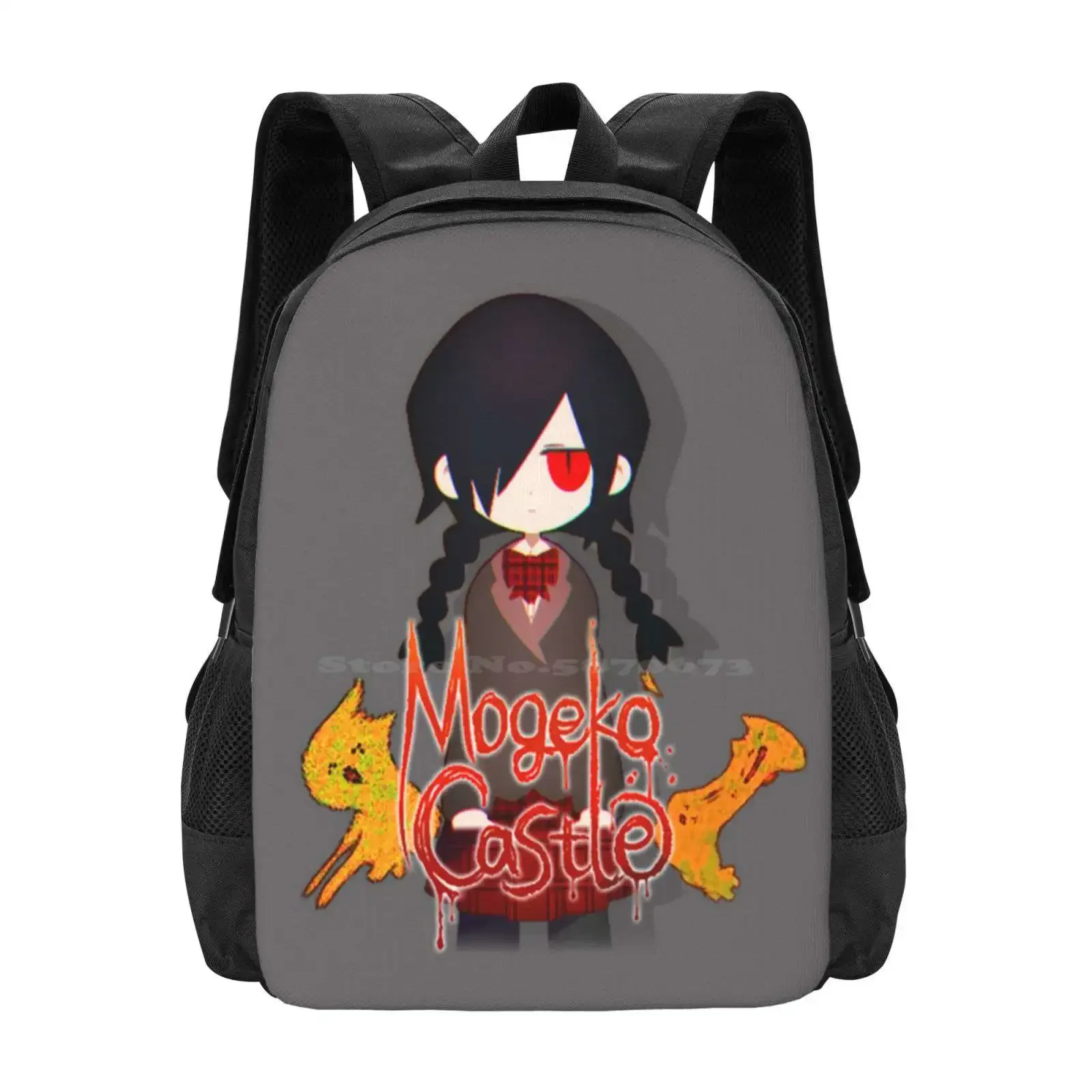 

Mogeko Castle Teen College Student Backpack Pattern Design Bags Mogeko Castle Funamusea Somewhat Strange Mogeko Hasu Moge Ko