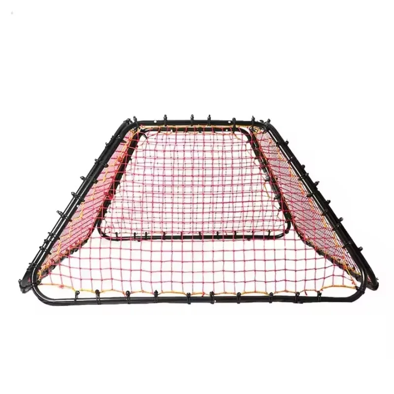 Perlengkapan Latihan Sepak Bola Jaring Rebounder Empat Sisi Sudut Dapat Disesuaikan Portabel Pasokan Pabrik untuk Lapangan Sepak Bola