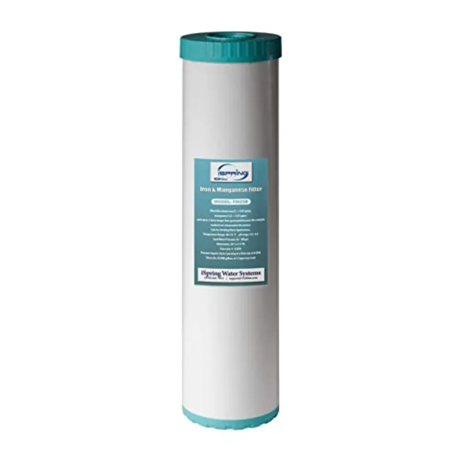 

Whole House Water Filter Cartridge Iron and Manganese Reducing Water Filter Whole House 4.5" x 20" Model: FM25B