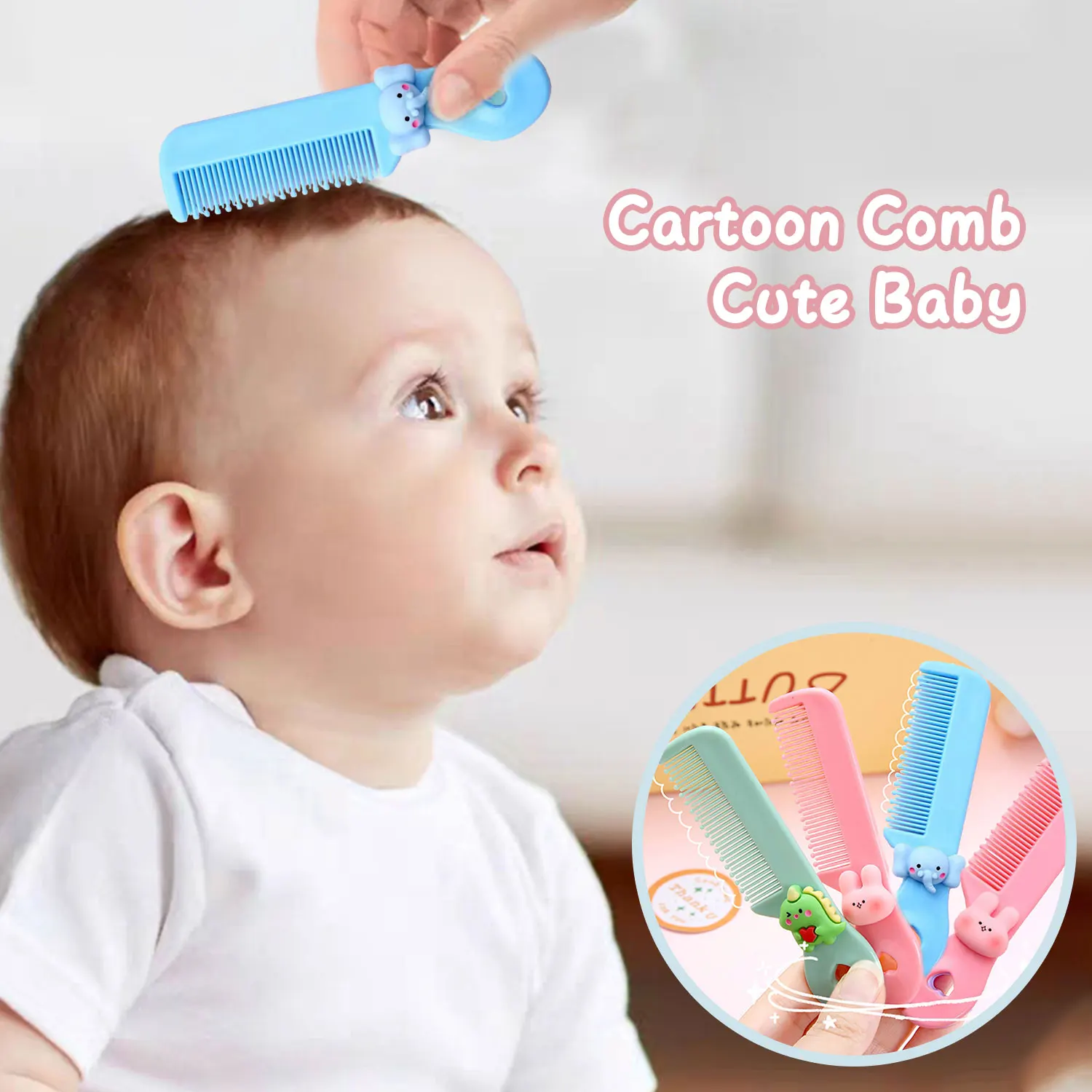 Cute children baby comb newborn special portable small comb safety anti-scratch cute distribution comb