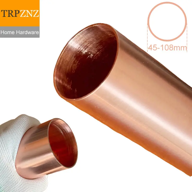 

Медная труба T2 Тонкостенная трубка большого диаметра ODxID 45x41 48x41 50x47 54x51 55x49 60x56 65x59 67x63 70x66 76x72 80x76 85x81 мм