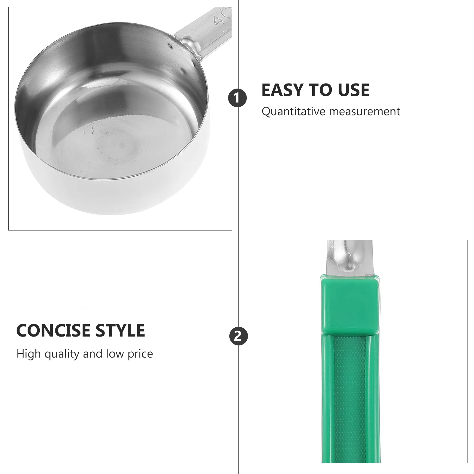 

Long Portion Control Serving Spoon Premium Portion Ladle Easy to Clean Lightweight Practical Serving Ladle