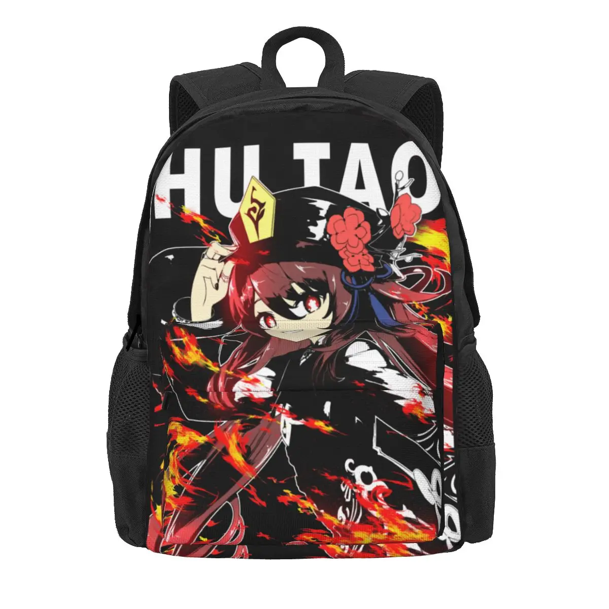 

Hu Tao Genshin Impact Hutao Women Backpack Student School Bag Anime Laptop Backpack Teenage Large Capacity Travel Rucksack