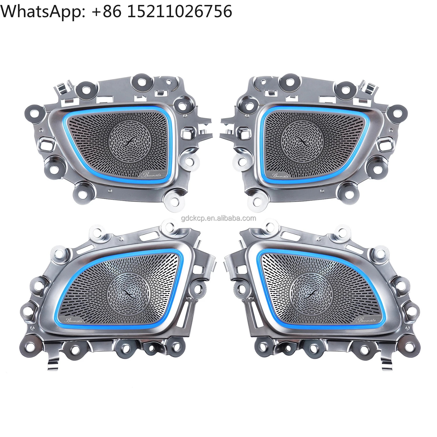 W206 64 ألوان الضوء المحيط غطاء مكبر الصوت الباب الداخلي لمرسيدس بنز C-Class 2022-2025 LED القرن الصوت غطاء توهج