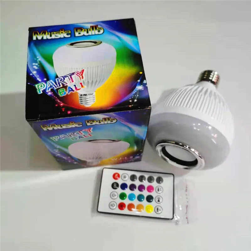 Imagem -05 - Led sem Fio Bluetooth Música Lâmpada Rgb Mudança de Cor Colorida Decoração para Casa Festa Atmosfera Luz Acessórios com Controle Remoto