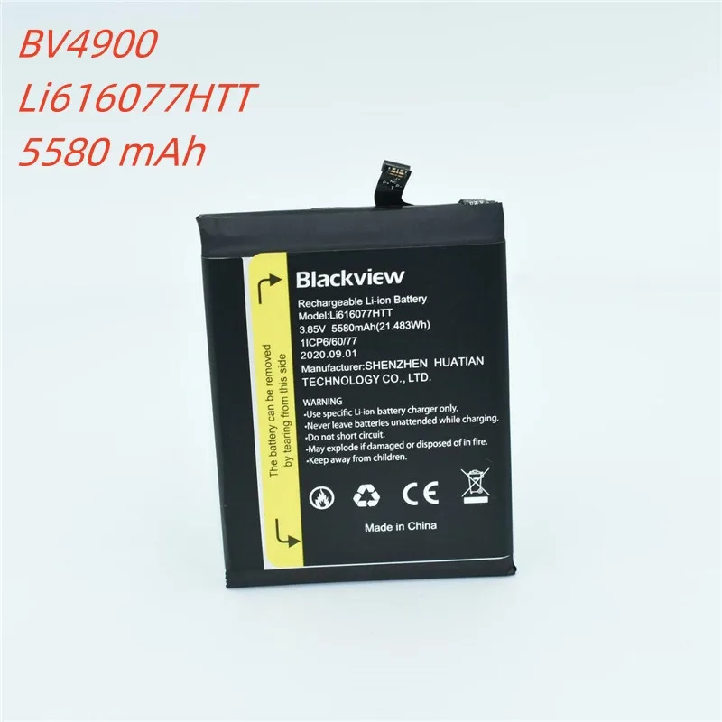 

In Stock for Blackview BV4900 battery 5580mAh High capacity Long standby time for Blackview Li616077HTT battery