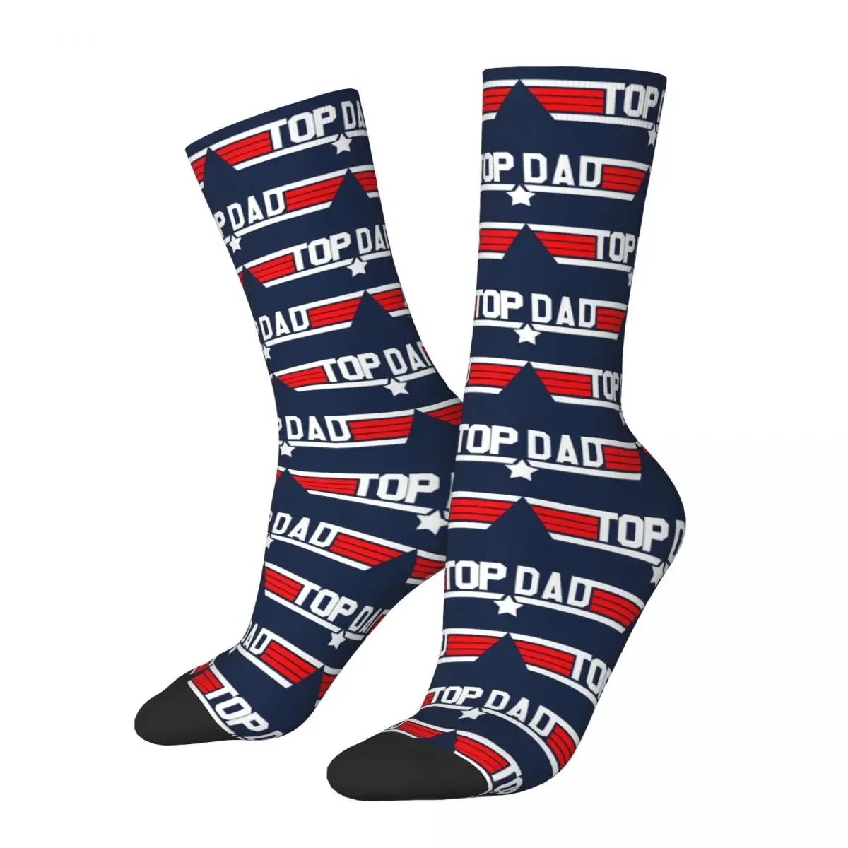 TOP DAD Socks Harajuku High Quality Stockings All Season Long Socks Accessories for Man's Woman's Gifts