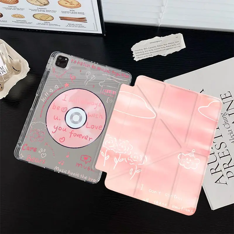 Y-Shape 3 Fold Protective Case For iPad A16 2025 11th Air11/13 IPad Mini6 8.3 air3 10.5 Pro 11 2020 iPad10.2 7/8/9th 4/5 10.9