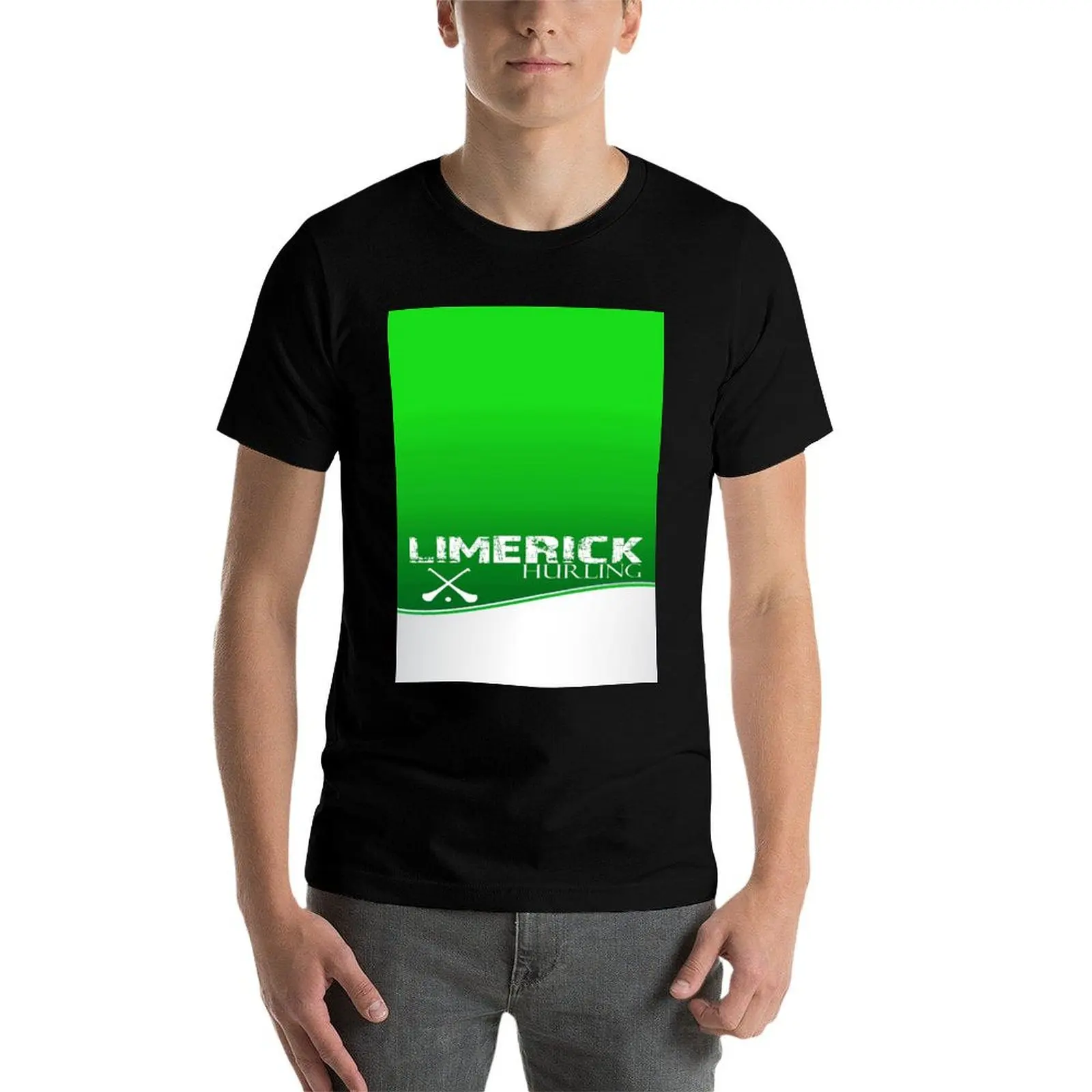 ليمريك هيرلينج أيرلندا تي شيرت رجل تي شيرت فاخر أنيمي تي شيرت للرجل رجل تي شيرت القطن تي شيرت