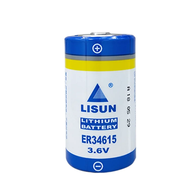 

LISUN ER34615 Disposable Lithium Battery 3.6V Water Meter Battery High Capacity ER34615H Flow Meter Non-rechargeable