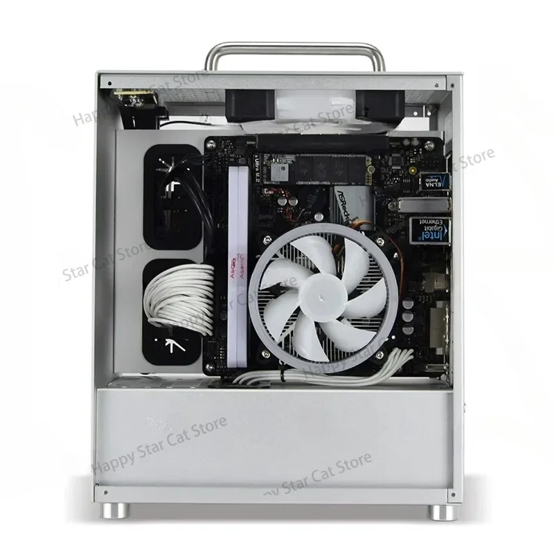 S3 Plus Aluminum Itx Chassis, SFX Power Supply, A4 Mini Chassis, Side Transparent Desktop Small Chassis