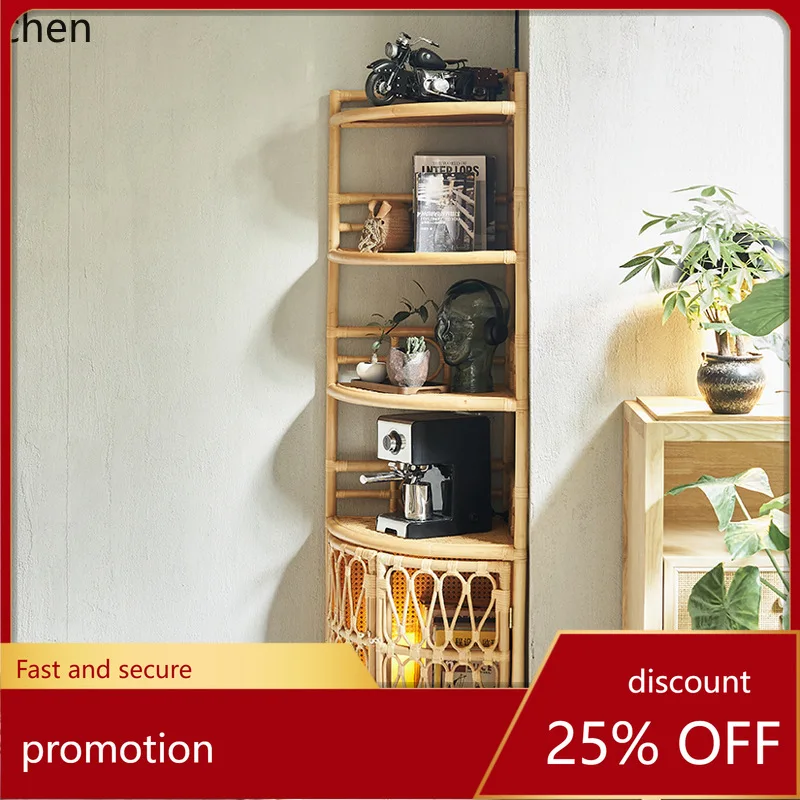 ZML Storage Rack Floor-standing Bookshelf Storage Cabinet Living Room Household Storage Cabinet Office Fan-shaped Bookshelf