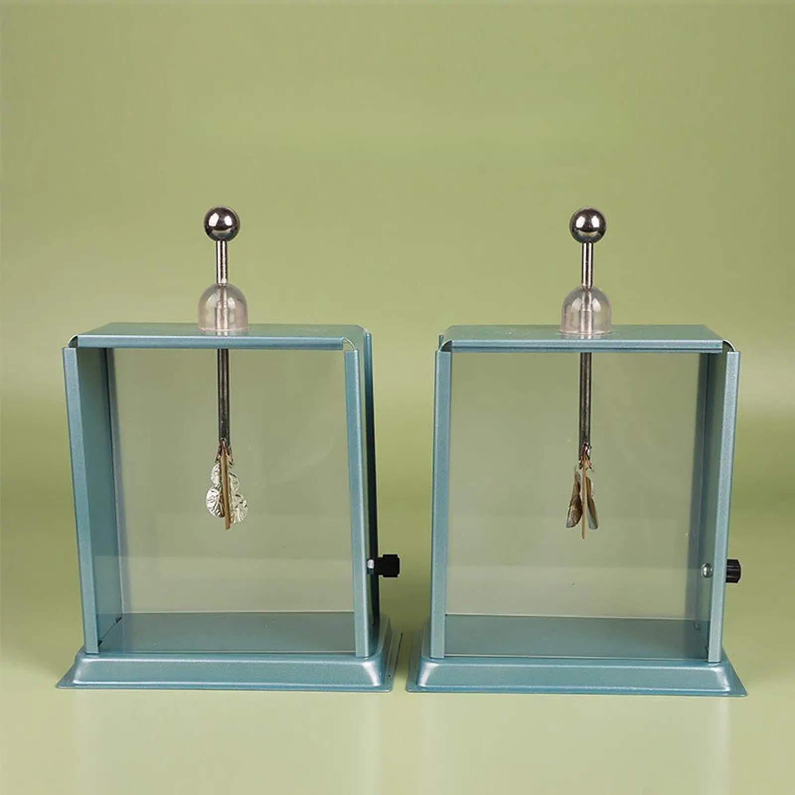 2Pcs Foil Electroscope Sturdy Demonstration for Middle School Home Students