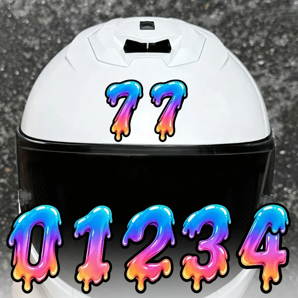 Goddess Witchcraft 0‑9 Number Vinyl Sticker Waterproof Decal for Car Motorcycle Wall Laptop Truck Window Mystical Decoration