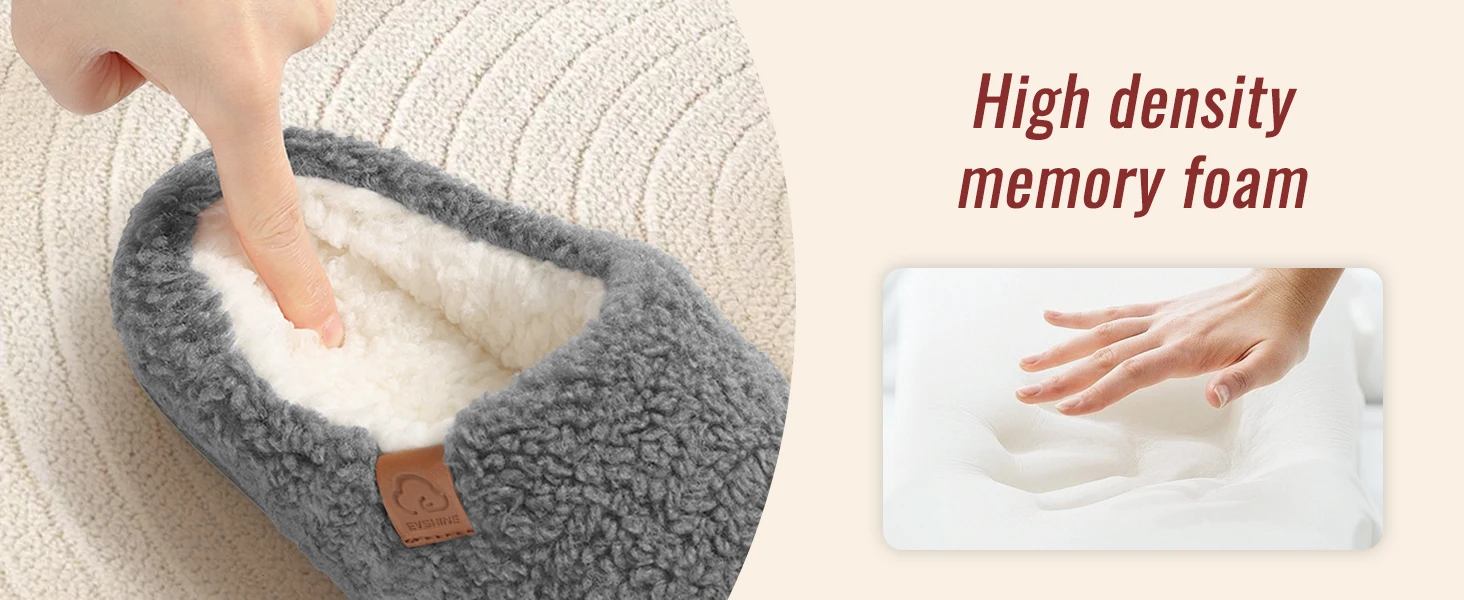 Smile Popcorn Damen Winter Flauschige Hausschuhe Memory-Schaum Innen Warm Gefütterte Pantoffeln Leopardenmuster Schlafzimmer-Hausschuhe für Frauen – Detail 4