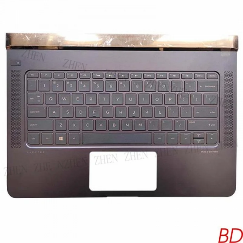 

Y для HP Spectre 13-V TPN-C127, упор для рук с подсветкой, клавиатура C, чехол, коричневый