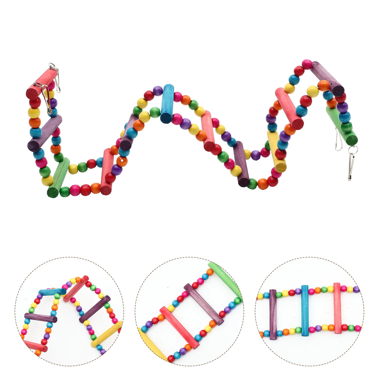 

Parrot Climbing Ladder Accessories for Parrots Bird Plush Toy Cockatiels Stands Indoor Claw Grinding Training Acrylic