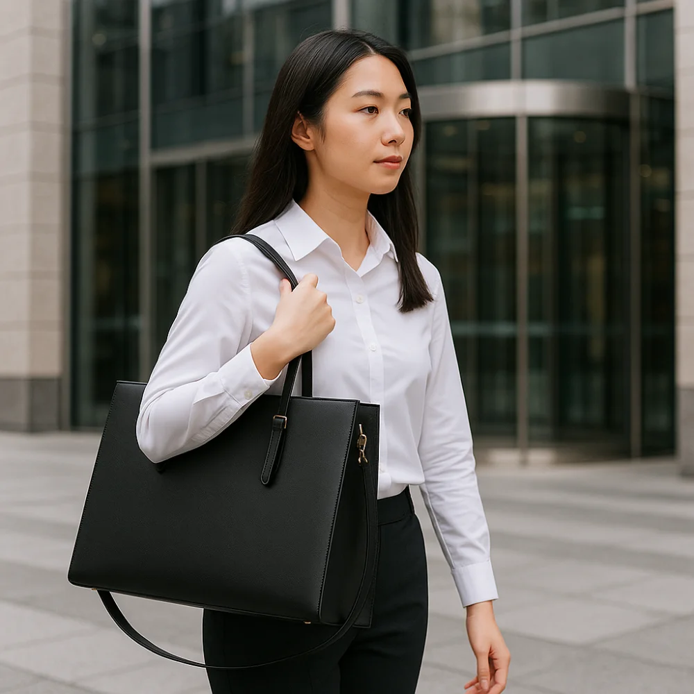 

Stylish Large Capacity Laptop Tote Bag Professional Waterproof Large Capacity Bag Women Shoulder Bag Daily Commute