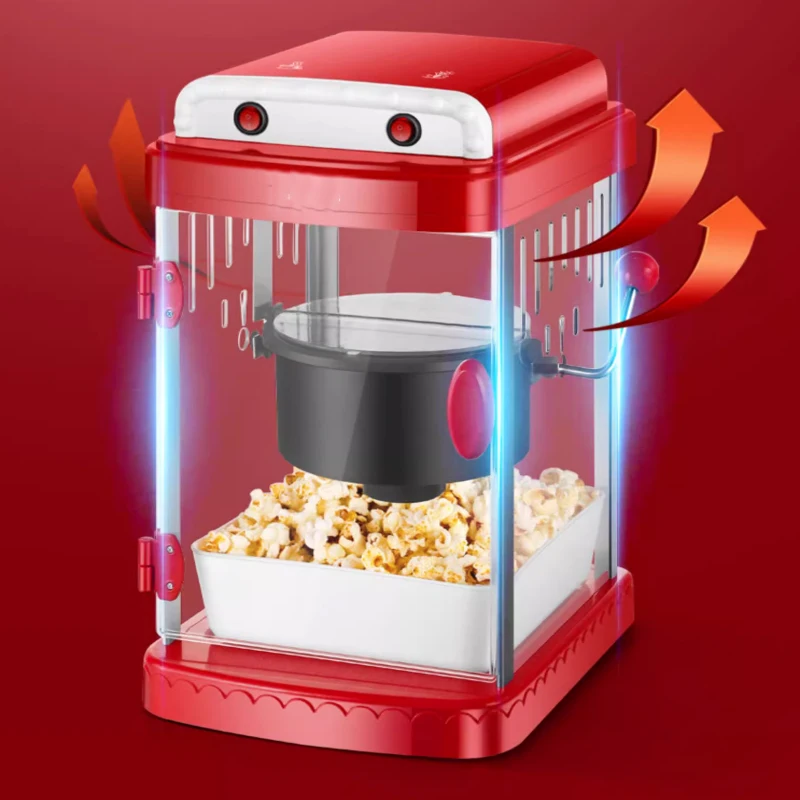 

Household Small Hot Air Popcorn Maker Electric Popcorn Popper for Party