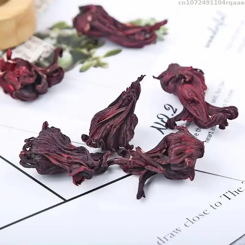 High Quality Natural Hibiscus Bud Dried Roselle Flower Diy Scented Soap Wedding Candle Wax Decorative Mix Flower Material Making