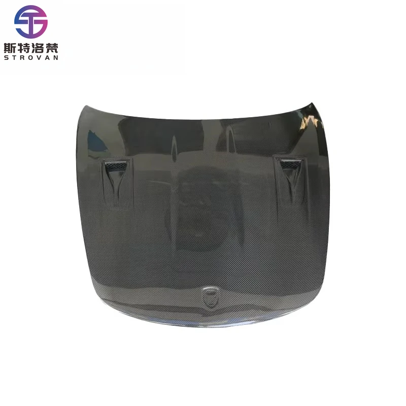 

For Cayman 2012-2015 718 981 Modify to GT4 Style Carbon Fiber Bonnet High Quality Carbon GT4 Hood Body Kit Engine Hood