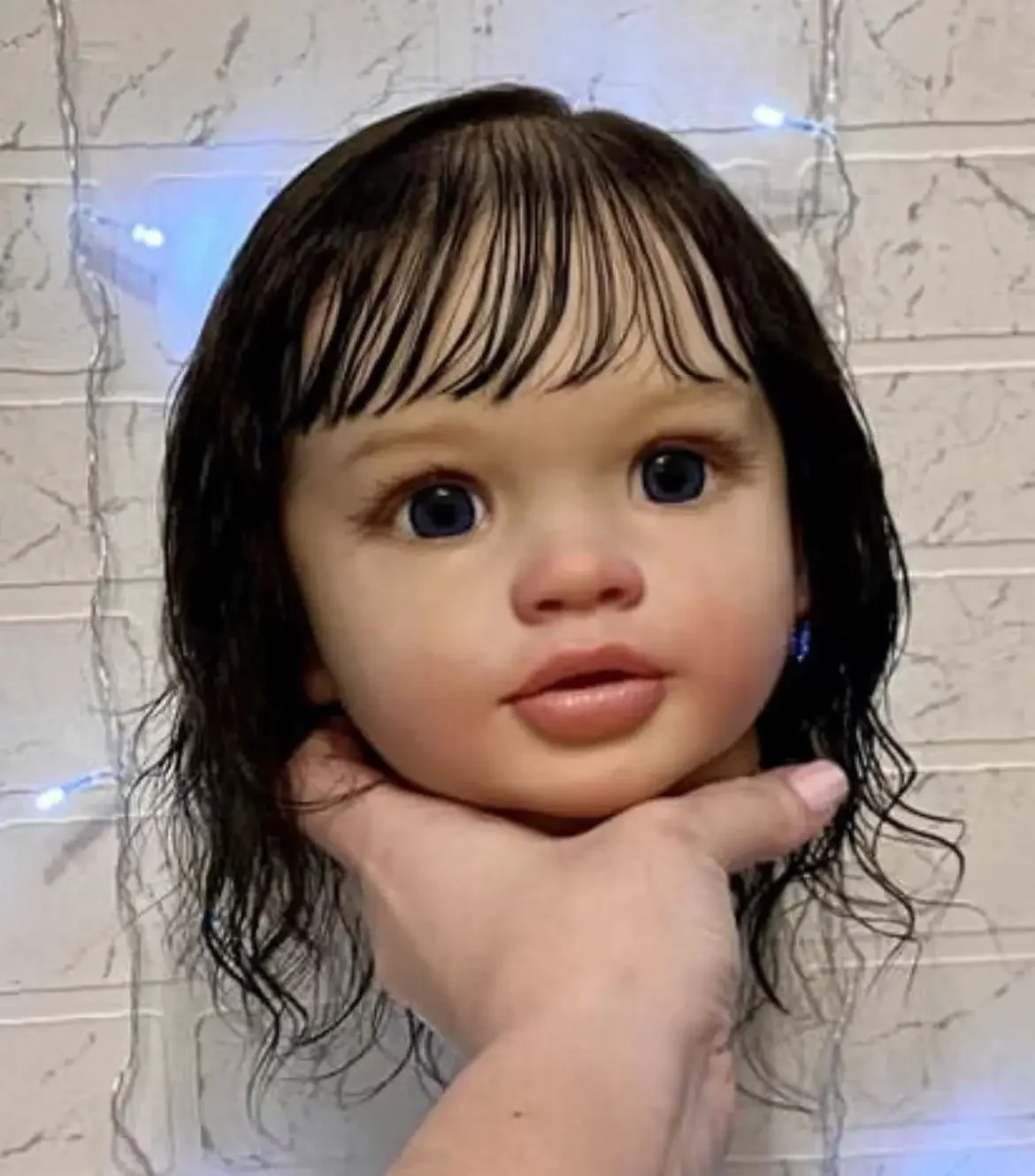 DLS カスタマイズされた限定供給 26 インチリボーンベビードールピッパ手根付き髪すでに完成した人形