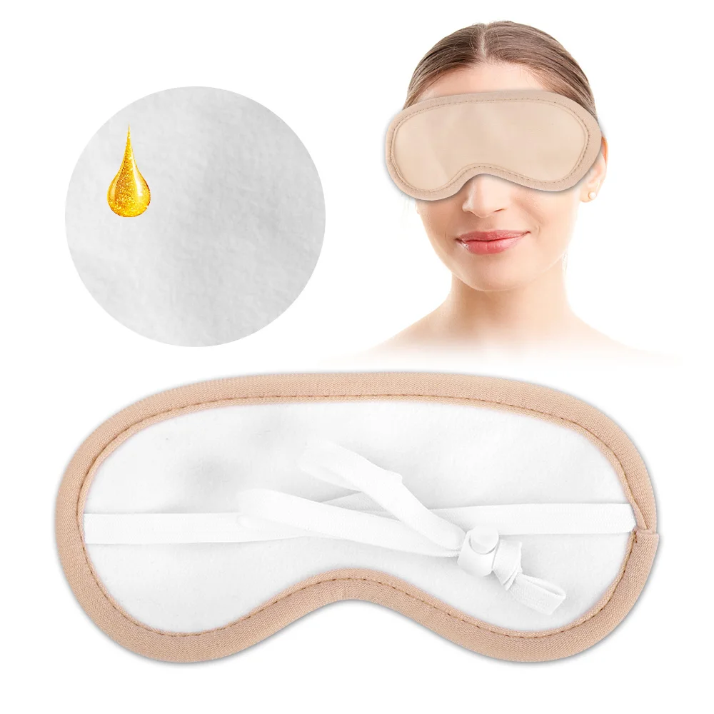 Eye Castor Oil Pack Reusable Soft Elastic Straps Compression Improve Sleep Castor Oil Wrap Eye Mask for Liver Castor Oil Wrap