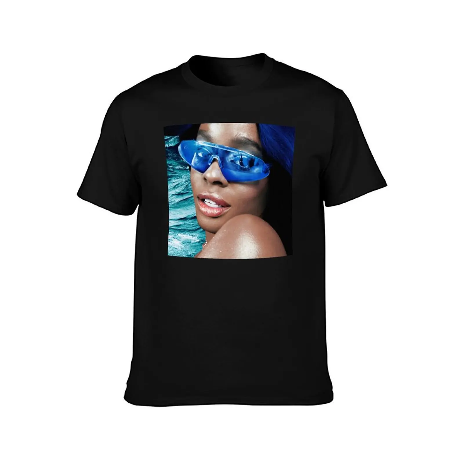 Azealia Banks / Seapunk Princess HD T-Shirt, Summer Casual Cotton Tee, Oversized Streetwear Tops, Vintage Graphic Print