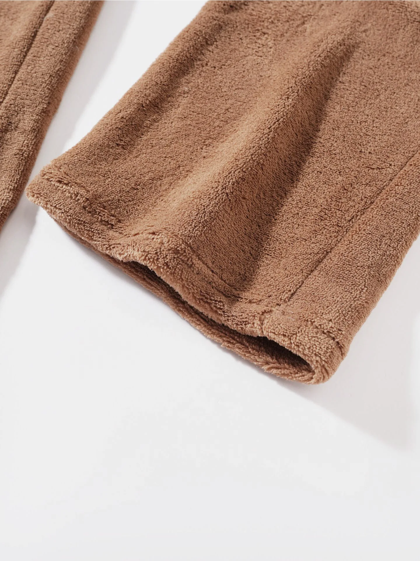 Herren Weiches Warmes Flanell Zweiteiler Set Übergroßer Kapuzenpullover mit Kordelzug Lose Hose Lässige Hauskleidung Herbst Winter Tägliche Kleidung – Detail 22