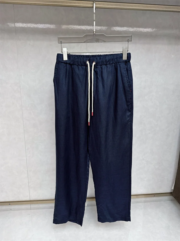 

KITON Classic elastic waist drawstring men's casual trousers