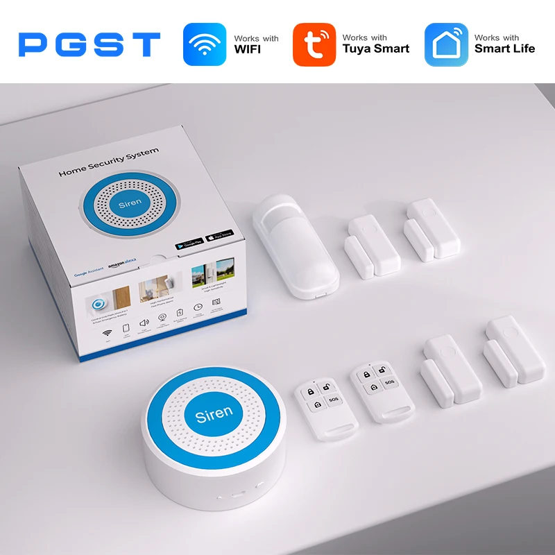 Il sistema di allarme domestico intelligente funziona con l'app Tuya Smart Life per il dispositivo antifurto domotico per l'appartamento dell'ufficio domestico