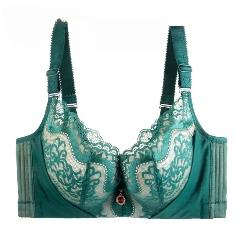 

Женские бюстгальтеры больших размеров 50E с двойным стальным кольцом и мягкими чашками в форме ладони, сетчатый полипропиленовый точечный дизайн, кружевной бюстгальтер на косточках с полным покрытием