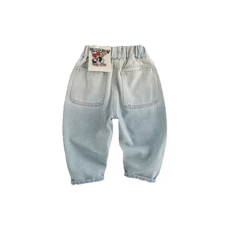 

Baby Boys Jeans New Fashion Casual Gradient Color Straight Pants Spring Summer Children's Denim Pants For 2-7 Years
