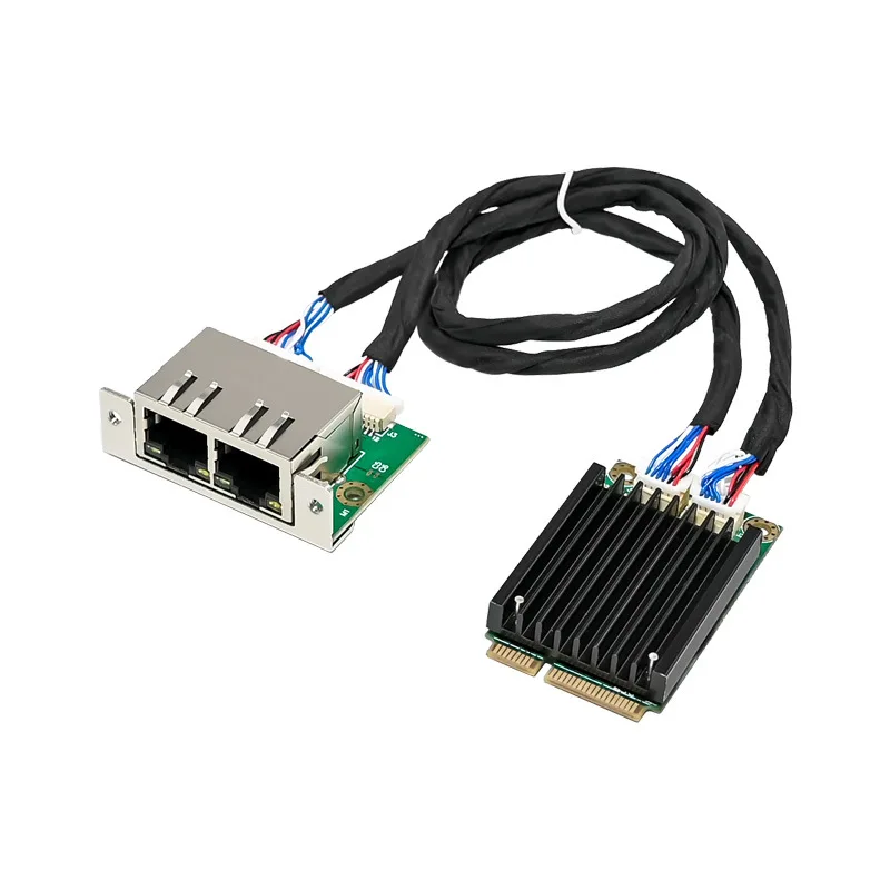 Mini PCIe to Dual Port 1000Mbps Wired Intel Industrial Control Server 2.5G Network Card i225V B3 Ethernet