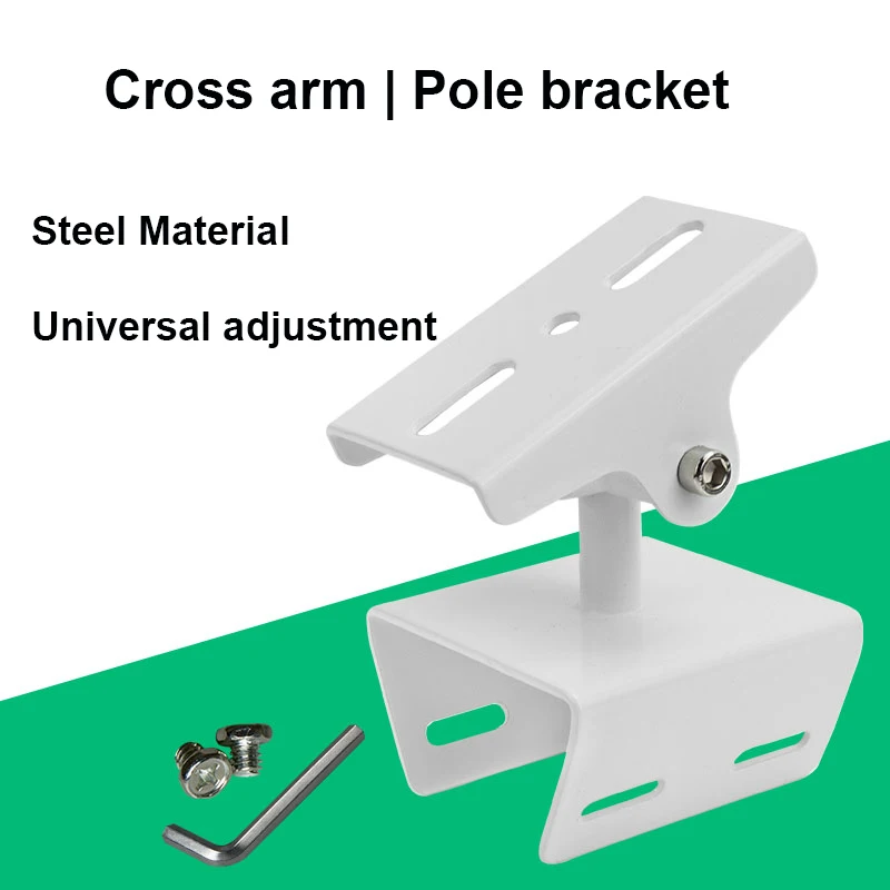 Portable Multi-Angle Adjustment Surveillance CCTV Camera Stand Metal Vertical Pole Mount Bracket Cross Arm Mount Camera Support