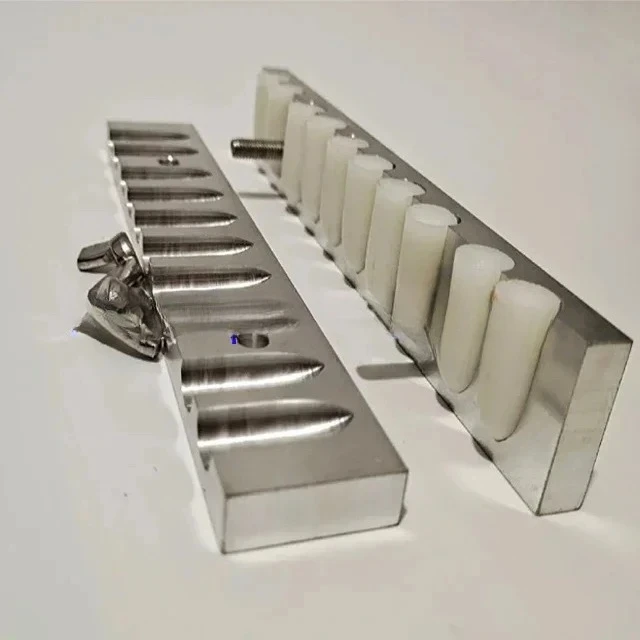 10 hole torpedo shaped suppository aluminum alloy mold laboratory scientific research special manual mold can be customized