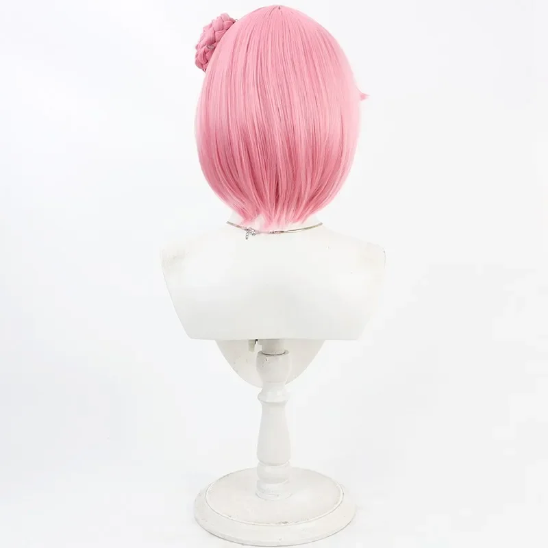 Anime nikke: goddess of victory nova conta papel dorothy peruca cosplay cabelo curto rosa peruca de festa de halloween + boné grátis