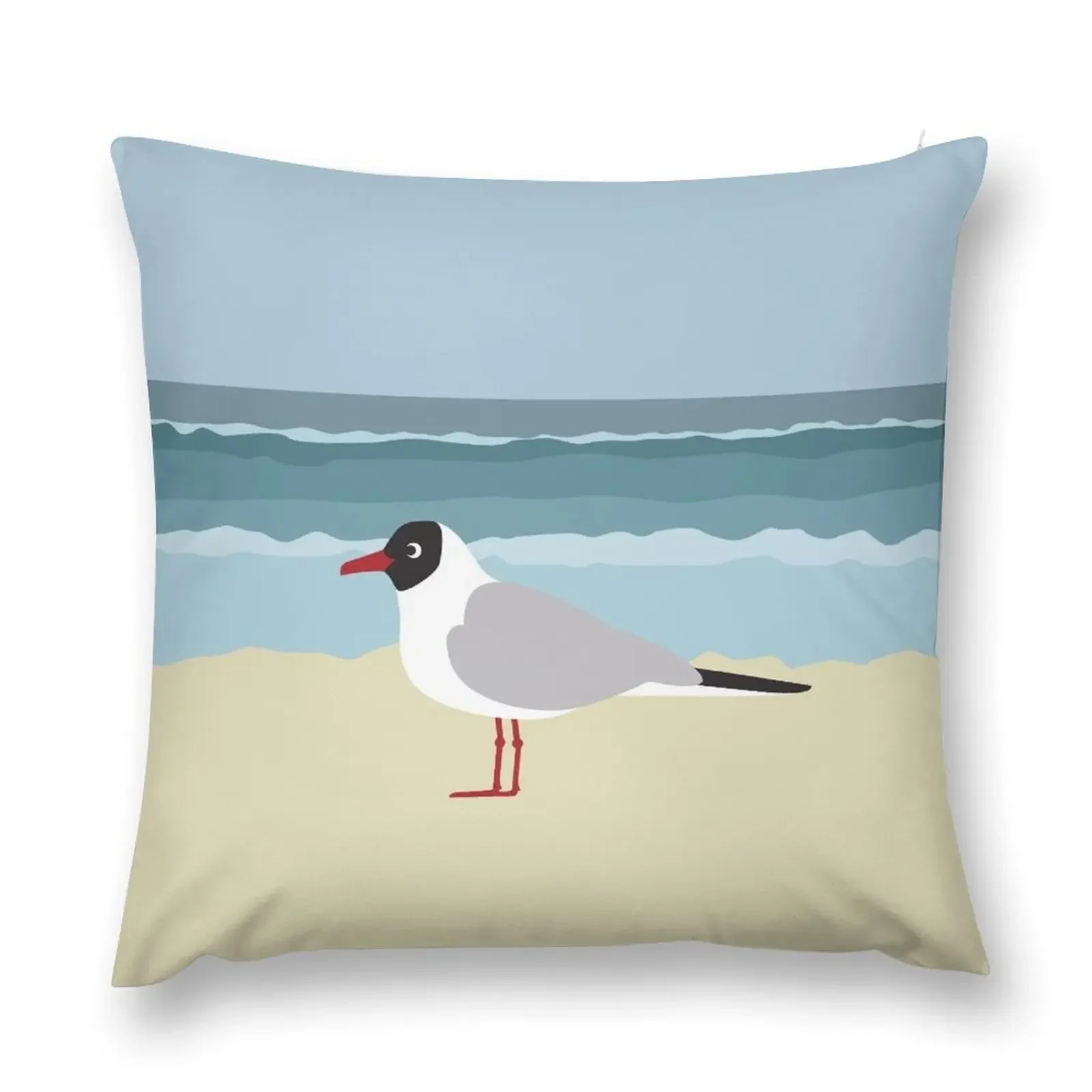 

Сute seagull by the sea Throw Pillow Luxury Sofa Cushions Sofa Cover Couch Pillows pillow