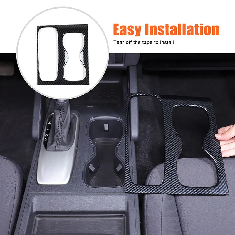 

For Nissan Frontier 2022-2024+ ABS Car Center Console Gear Shift Panel Water Cup Frame Trim Sticker Car Accessories