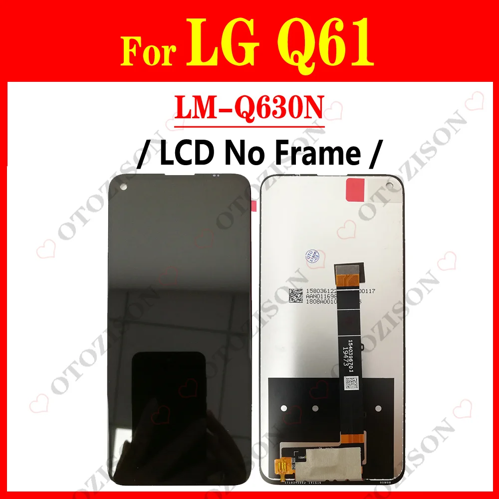 Display For LG Q92 5G LCD With Frame Q6 Q7 Q8 Q9 Q51 Q60 Q61 Q70 Screen Touch Digitizer Assembly LM-Q920N LM-Q925S Replacement