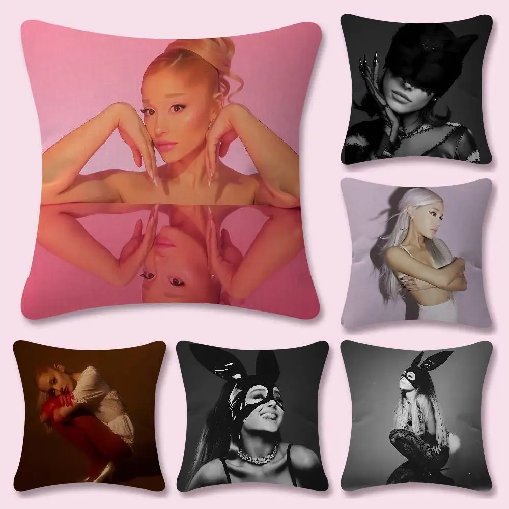 A-Ariana Singer G-Grande Anime Pillow Case For Sofa Decor Car Office Room Printing Cushion Cover Decorations And Protector