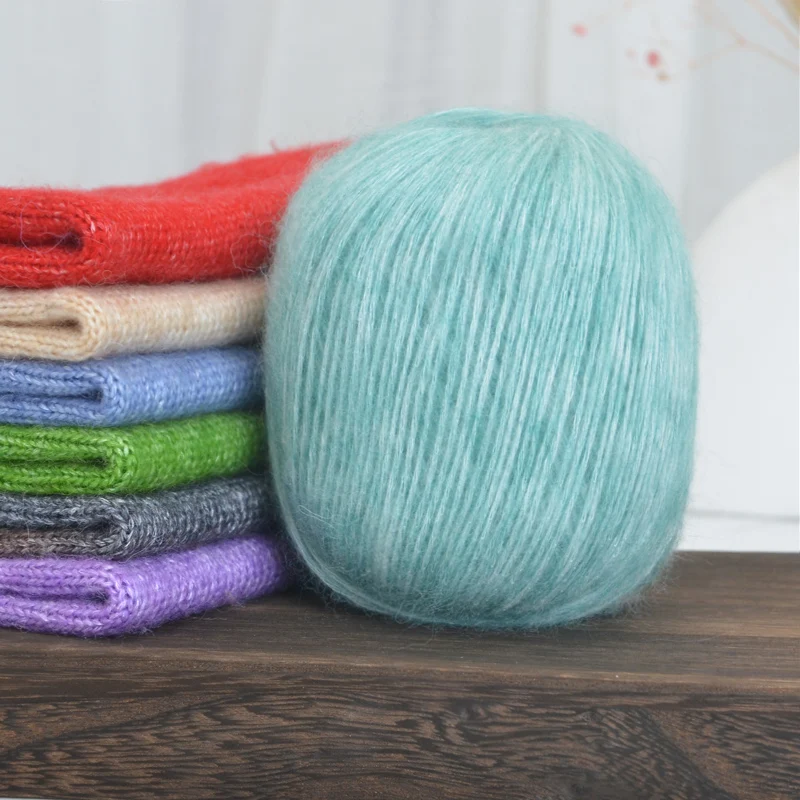 300g of High-Quality Drawstring Cashmere Yarn, Used for Hand-Crocheted Multi-Color Cashmere Yarn, Lightweight and Warm, Suitable for Knitting Medium-Thick DIY Materials, Making Men's and Women's Jackets, Sweaters, Scarves, Hats, and Other Clothing Yarn Balls 1 Piece = 6 = 300g