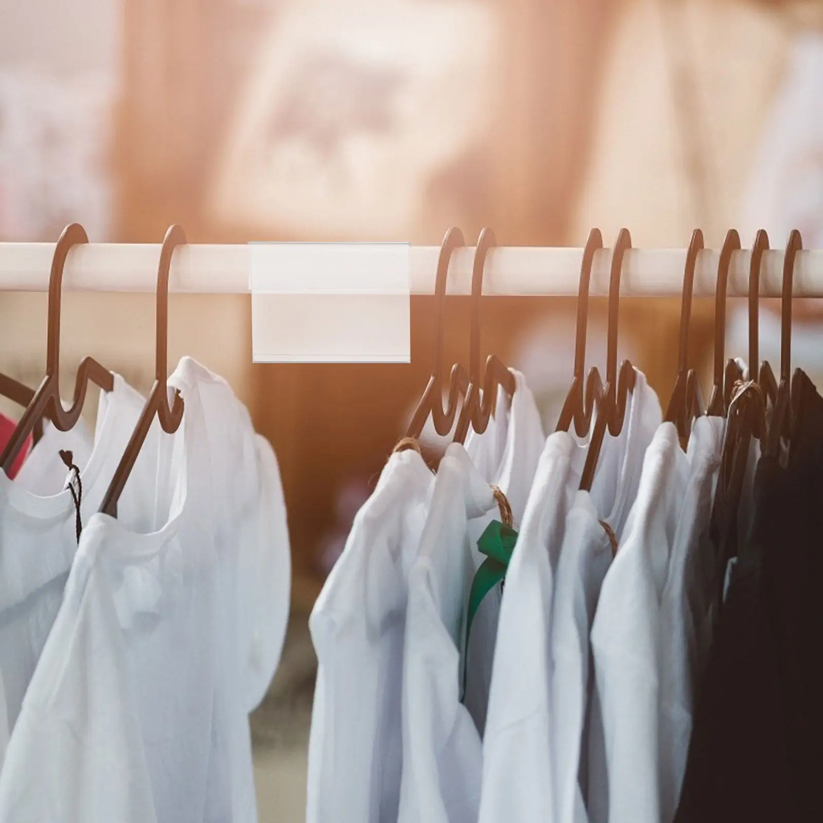 

10Pcs Price Tag Holder Clear Plastic Label Display for Supermarket Shelf Retail Store Goods Rack Signage Easy Install